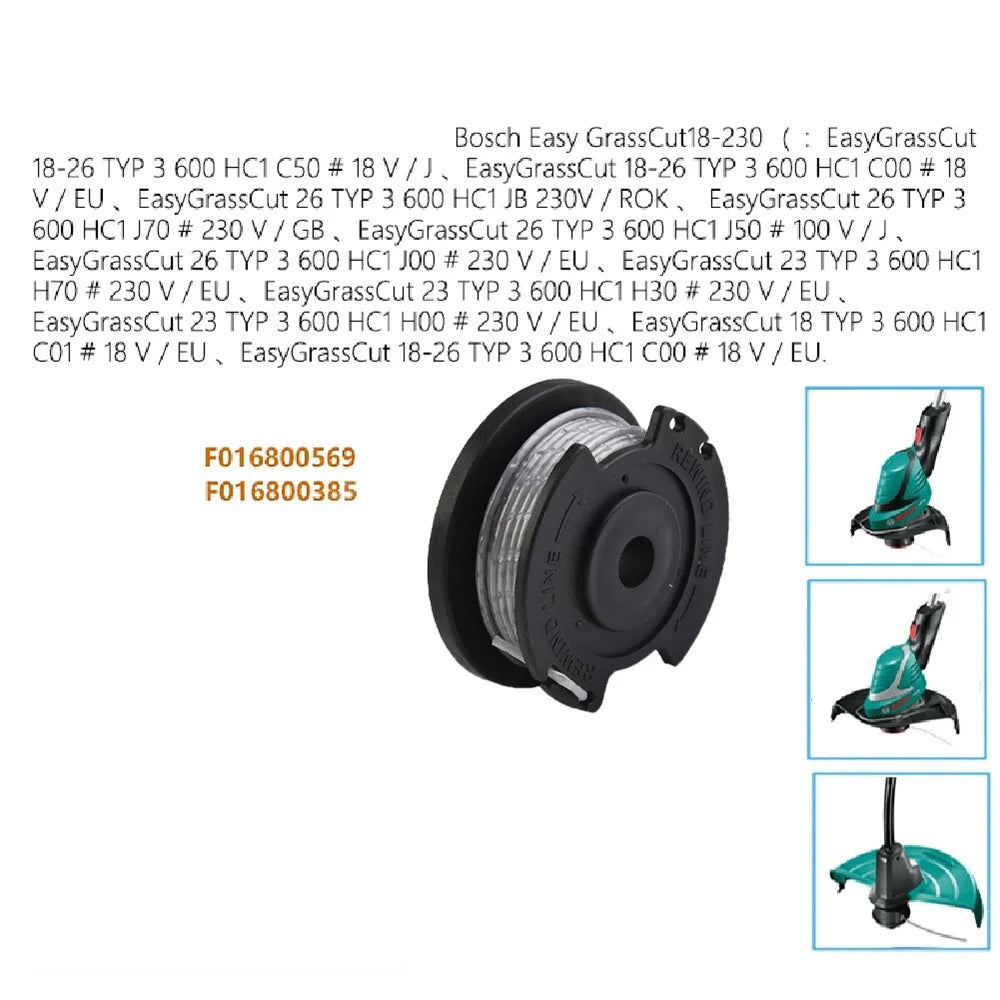 1Pc F016800569 / F016800385 Mower Spool for Bosch Easy GrassCut18-230 Lawnmower Replacement Parts - 5