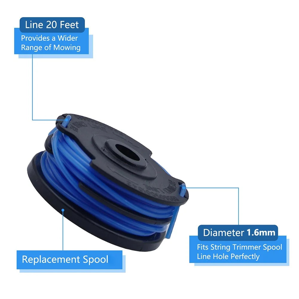8Pcs TLG-03 Nylon Rope Line Spool for Kobalt KST 120X / 120X-06 Lawn Mower Replacement Part - 6