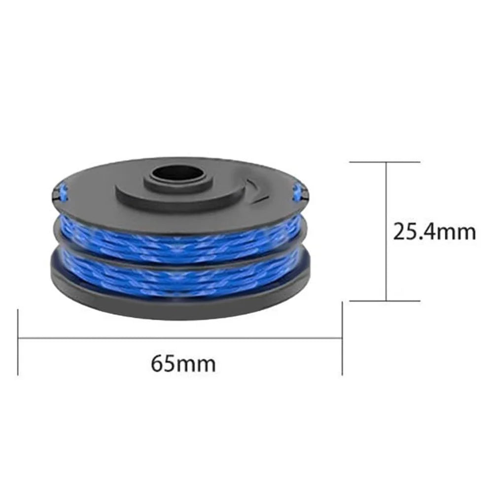 8Pcs RAC123 Lawn Mower Line Spool for Ryobi RLT6030 / RLT5127 / RLT5027 / RLT4125 / RLT4027 Grass Trimmer Replacement Part, 5132002671 - 5