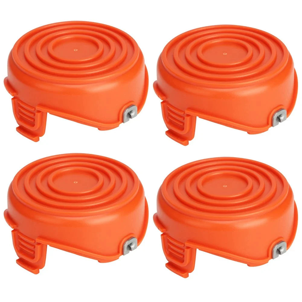 4Pcs Spool Cap for Black & Decker GH750  /  GH710  /  GH700 Lawn Mower, DF-065-BKP / RC-065-P&90517175 - 1