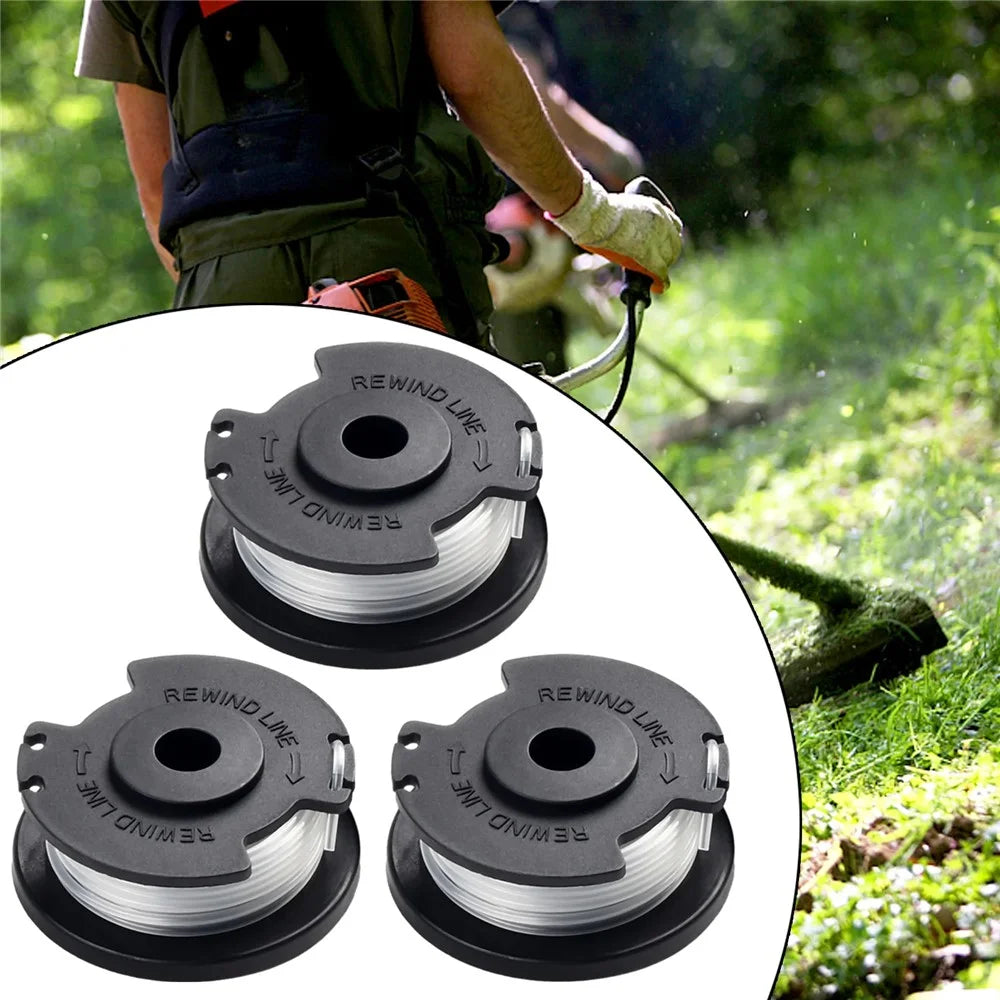 3PCS TLE-03 Spool for Einhell GE-CT 18 / 28 Li TC / GE-CT 18 / 28 Li Lawn Mower Nylon Trimming Wire Reel - 3