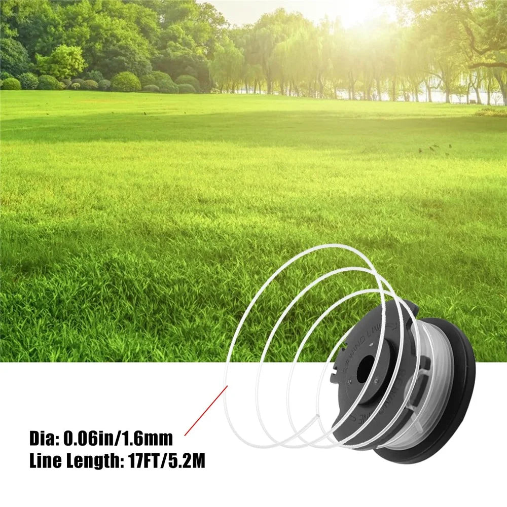TLH-02+ TLH-02-1 8Pcs Replacement Spool + 2Pcs Spool Cap for Hyper Tough 20V Max HT22-401-03-05  /  HT-19-401-003-06  /  HT19-401-003-07 - 5
