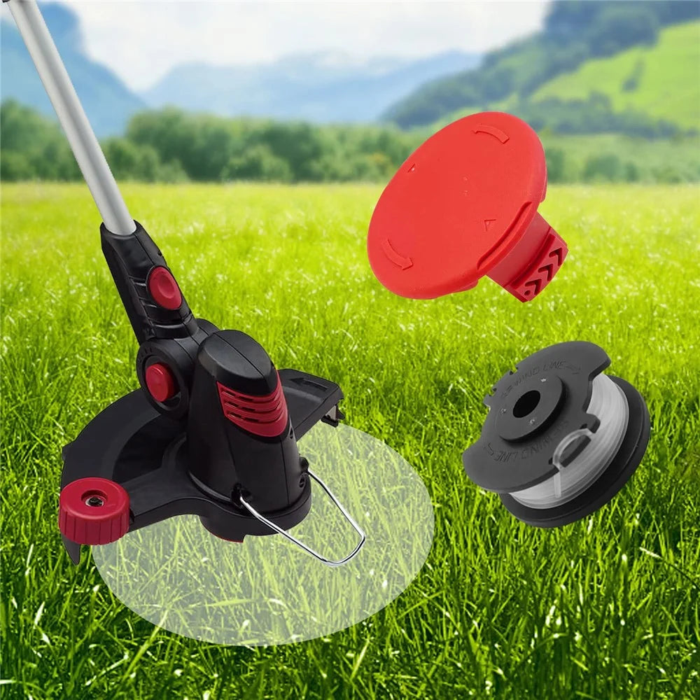 TLH-02+ TLH-02-1 8Pcs Replacement Spool + 2Pcs Spool Cap for Hyper Tough 20V Max HT22-401-03-05  /  HT-19-401-003-06  /  HT19-401-003-07 - 6