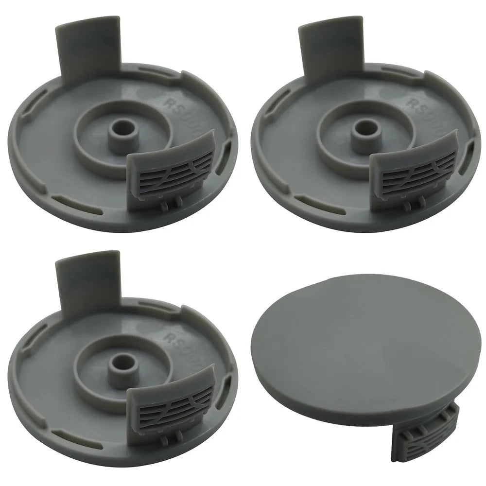 RAC122 4Pcs Replacement Spool Cap for Ryobi RLT4027  /  RLT4125  /  RLT5027  /  RLT6030  /  RLT5127  /  RLT6130 Mower Accessory - 1