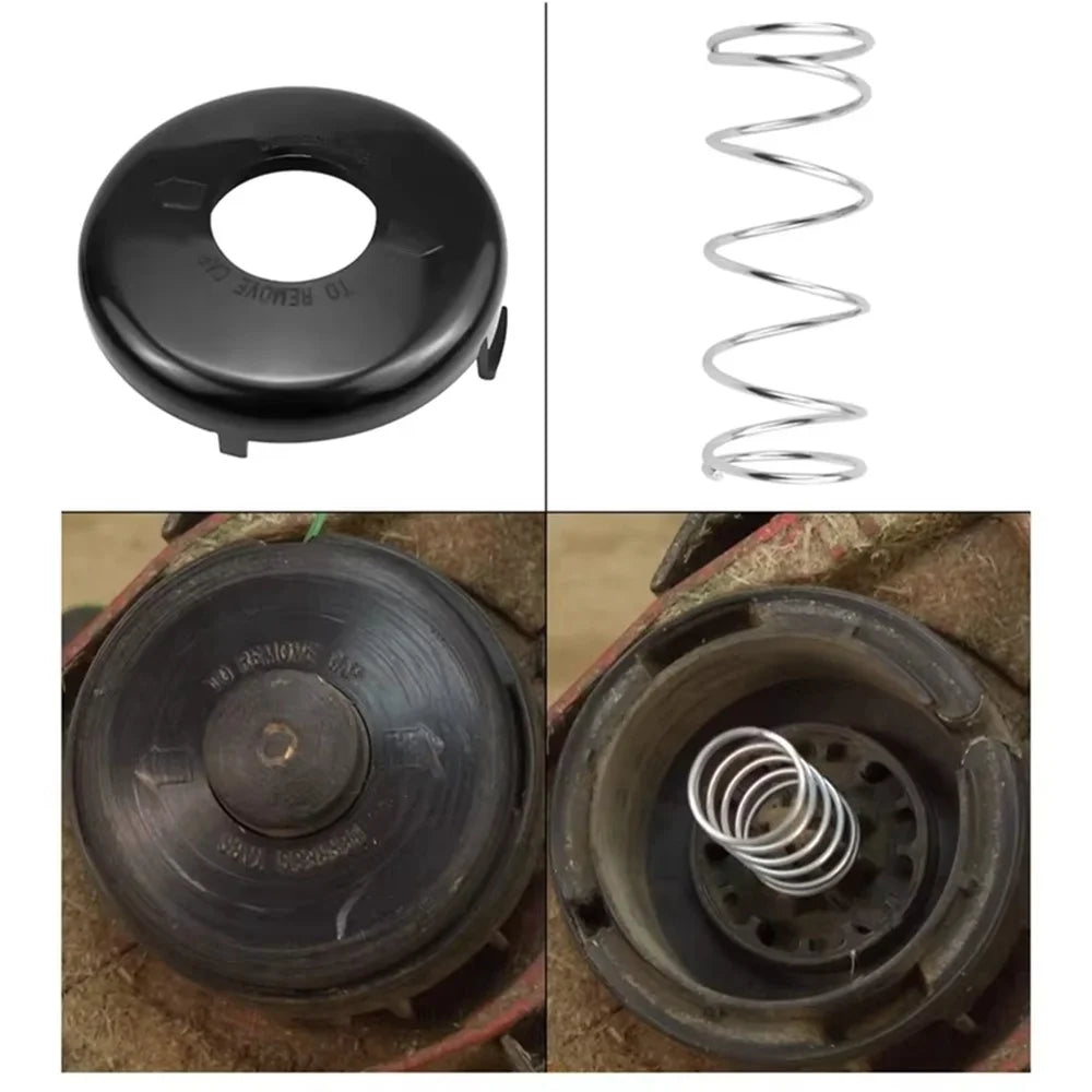 Replacement Set for Toro 51301 / 51256 Lawn Mower 10Pcs 88175 Spool + 73-8200 Trimmer Cover + 73-8220 Spring - 7
