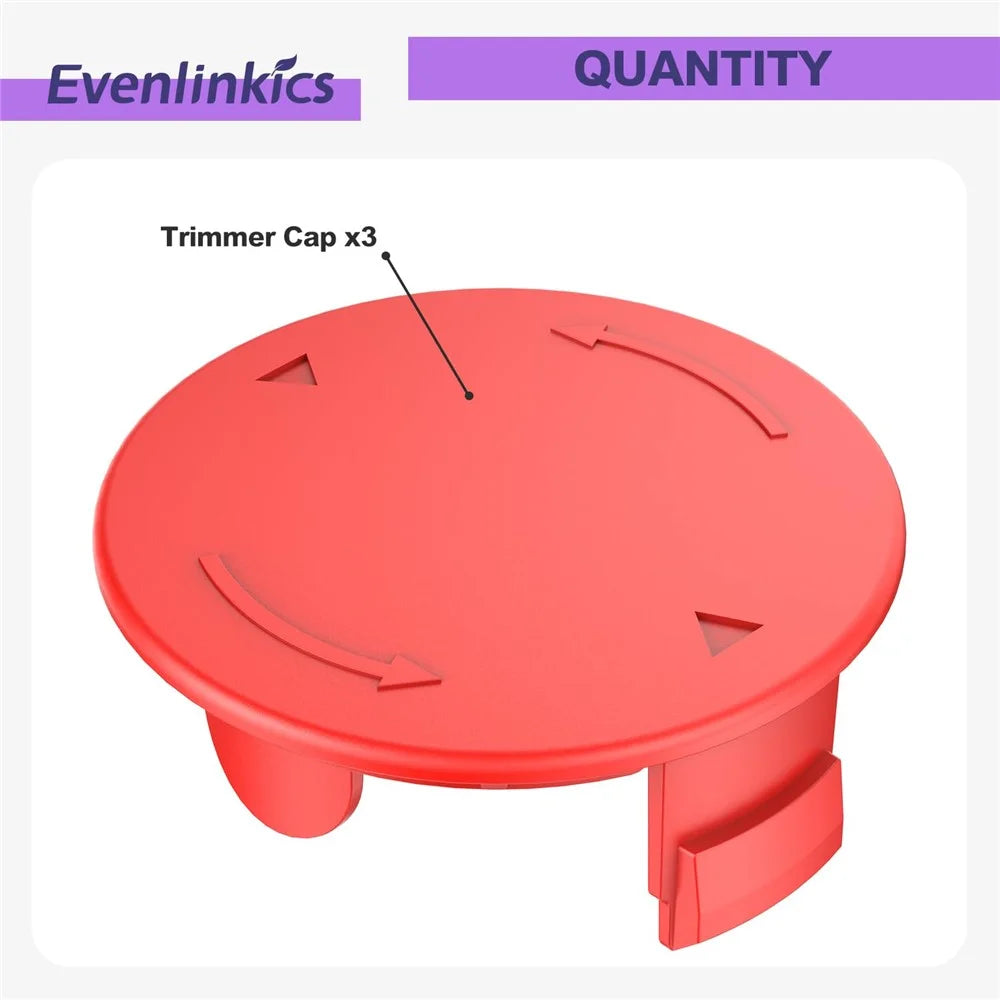 1600A00X61 / 1600A00DU0 / F016L72438 6Pcs Trimmer Replacement Spool Cap Cover For Bosch ART 30-36 LI / ART 24 / ART 30 - 2