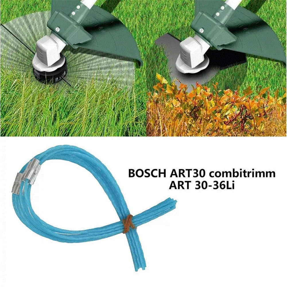 F016800182 30Pcs Spool Line for Bosch ART 30 Combitrim / ART 30-36 LI Lawn Mower Spool Nylon Line with Buckle - 2