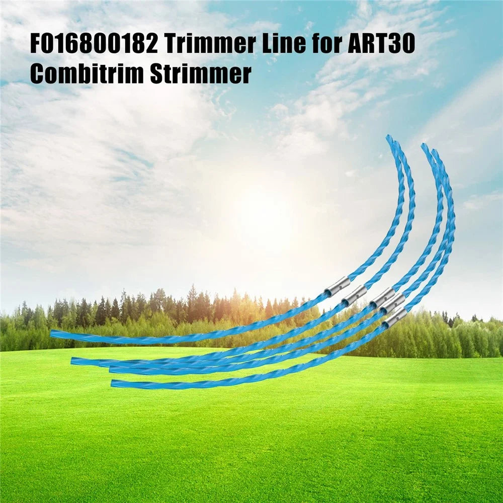 40Pcs Heavy Duty Trimmer Line for Black & Decker GL685 / GL680 / GL690 / A6487, 40cm Nylon Thread with Buckle, Blue - 3