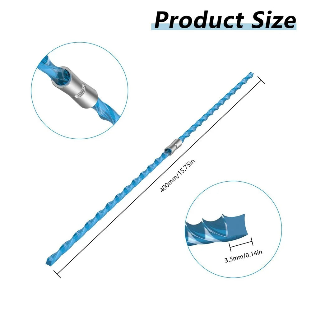 40Pcs Heavy Duty Trimmer Line for Black & Decker GL685 / GL680 / GL690 / A6487, 40cm Nylon Thread with Buckle, Blue - 7