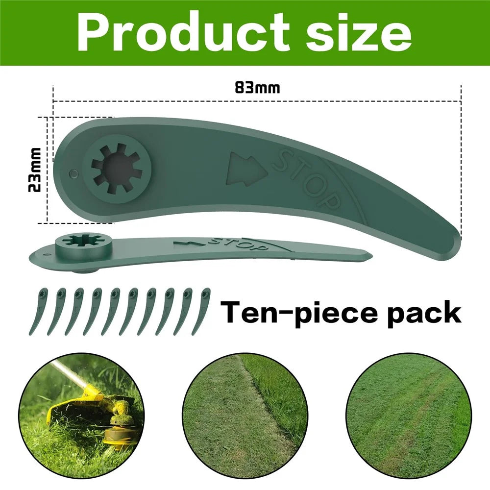 20Pcs F016800372 Plastic Blades for Bosch ART 26-18 LI 083-B3-0009, ART 23-18 LI Grass Trimmers Parts - 7