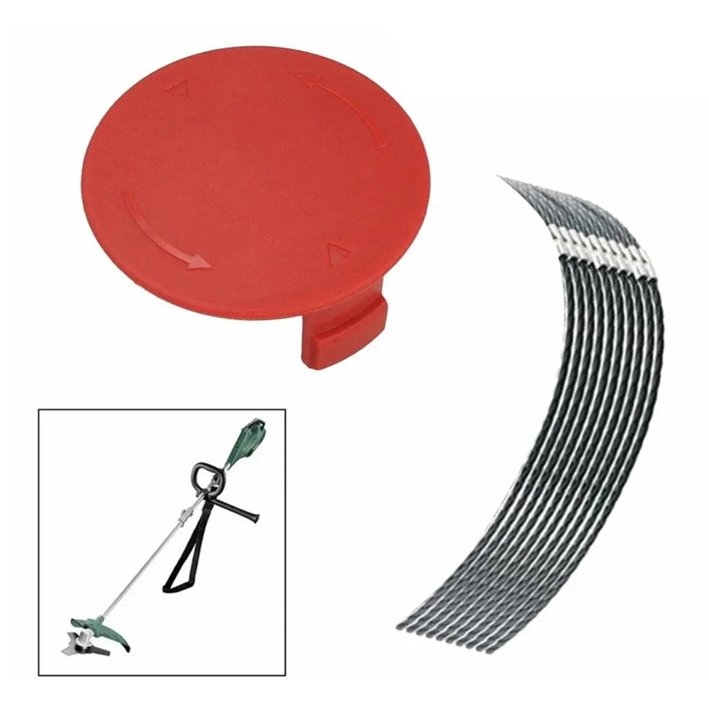 30 Trimming Wires+1 Mower Cap for Bosch AFS 23-37 Lawn Mower Replacement Parts - 2