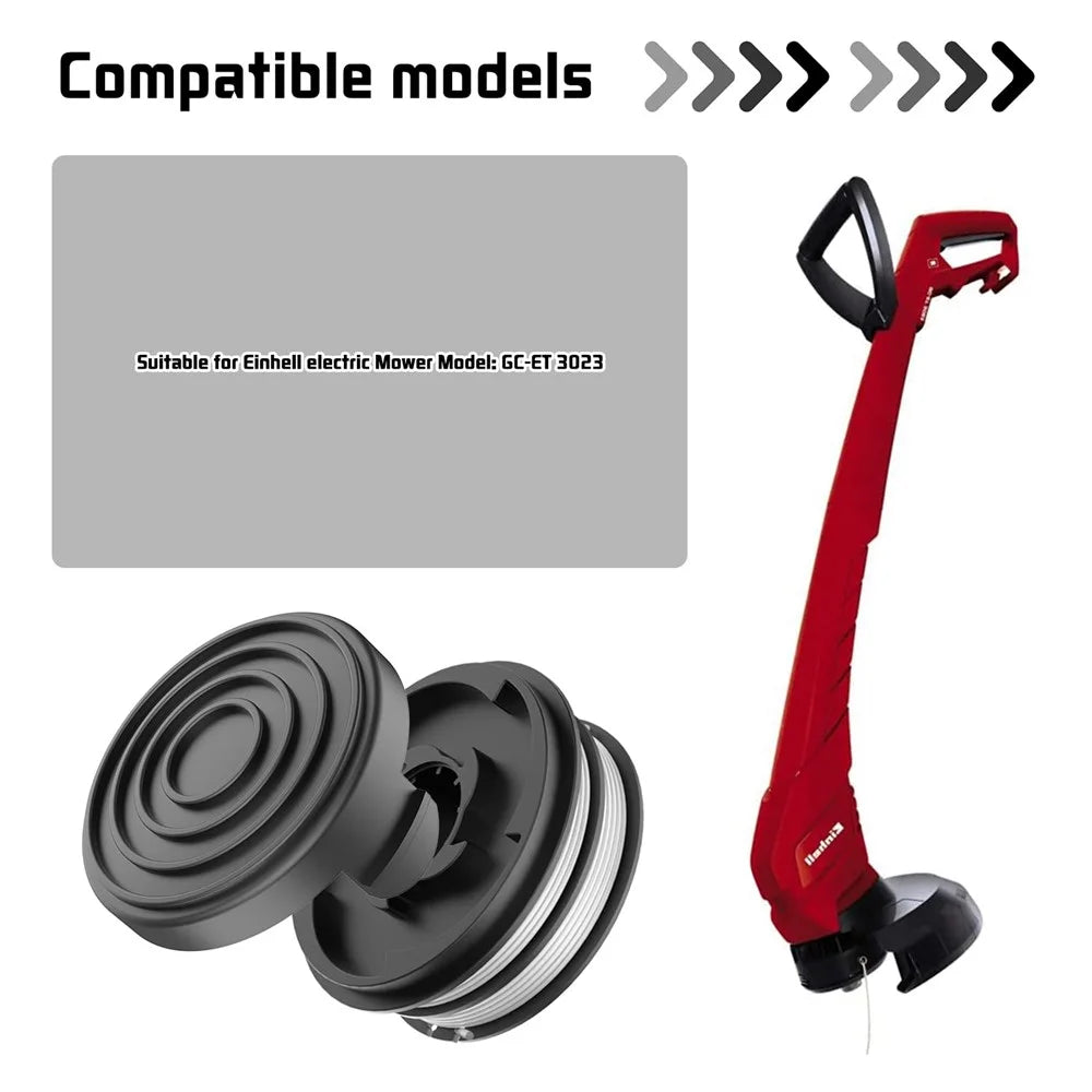 1Pc Spool Cap for Einhell RTV 400 / RTV 550 / RTV 550 / 1 Lawn Mower Replacement Part, TLE-02-1 - 3