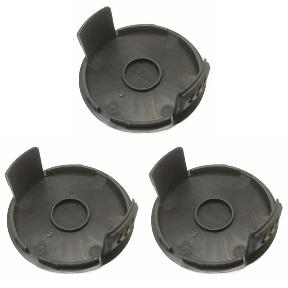 Set Of 3 ABS Plastic Spool Caps for Parkside Lawn Mower Replacement Part TLP-01-1 - 1