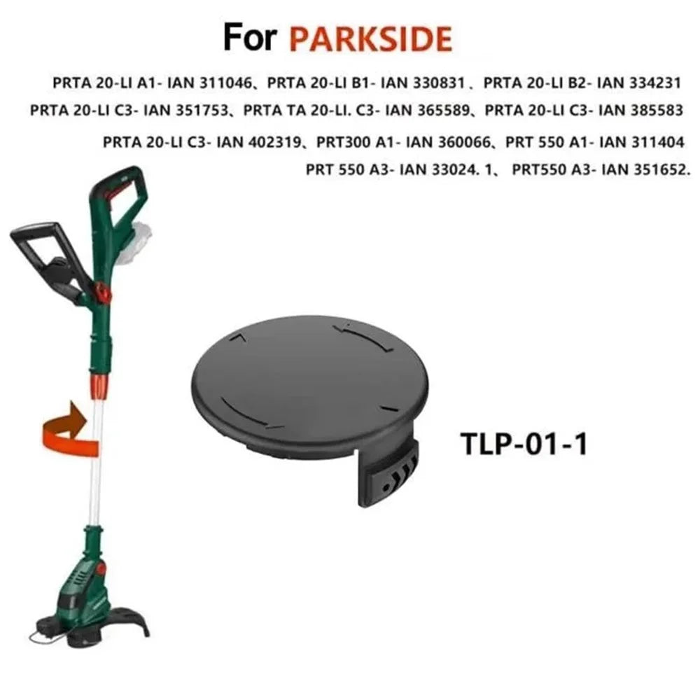 8Pcs TLP-01-1 For Parkside PRTA 20-LI B1-IAN 330831 Lawn Mower ABS Spool Caps Cover - 2
