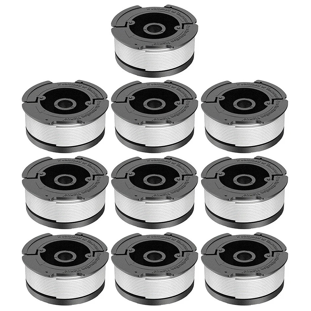 10Pcs AF-100-3ZP Spools for Black & Decker GH400 / GH500 Wire Reels Lawn Mower Replacement Parts - 1