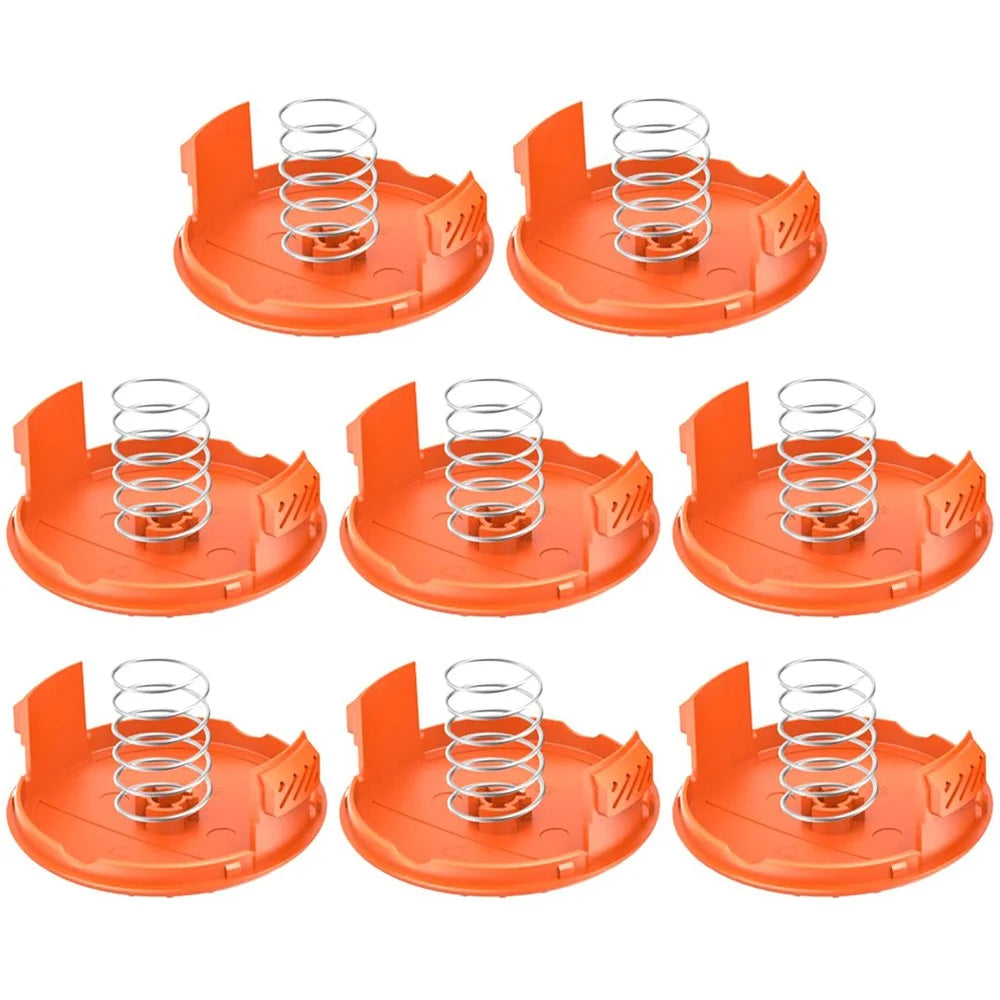 RC-100-P For Black & Decker NST1018  /  NST1118 8 Spool Cap + 8 Spring Lawn Mower Parts - 1