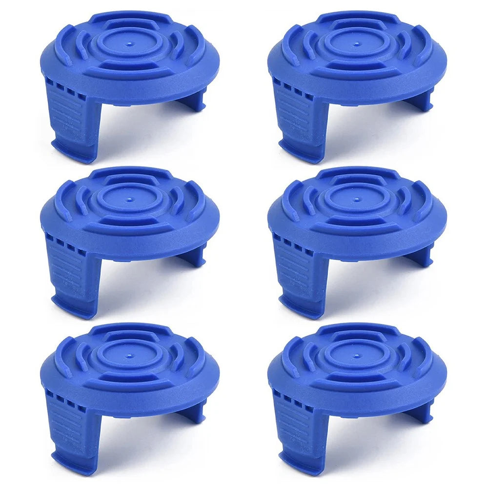 6PCS Lawn Mower Spool Caps TLW-01-1 for Spear & Jackson / Mac Allister / Qualcast / Worx - 1