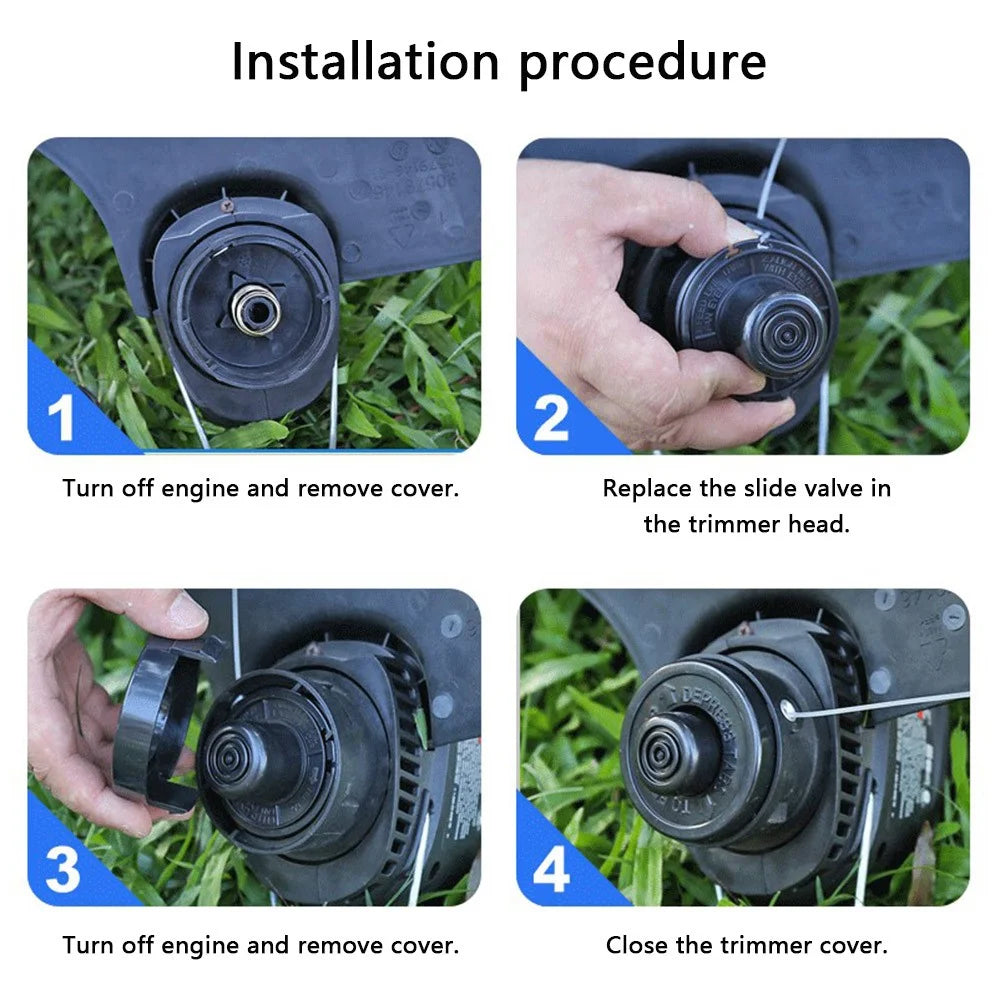 6PCS RS-136-BKP Spools Replacement Parts for Black & Decker Lawn Mower - 5