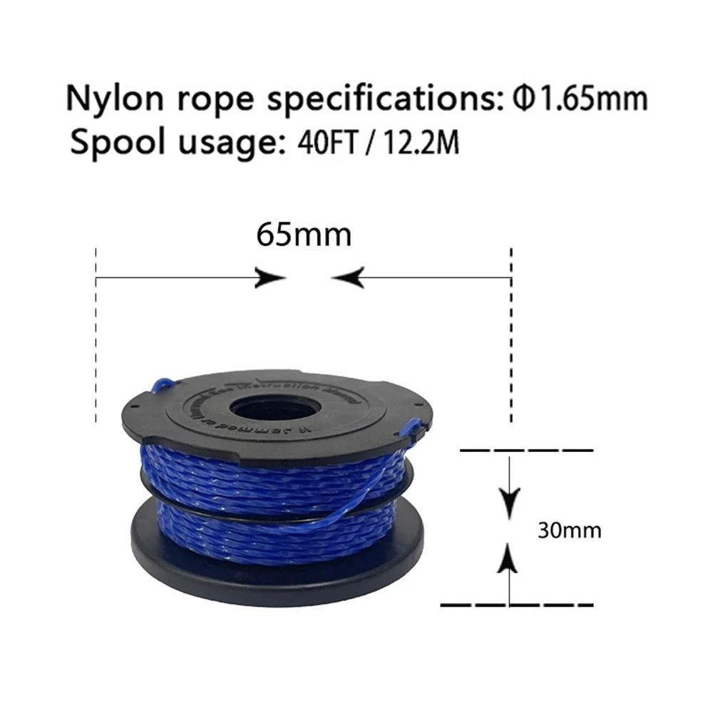 10PCS Replacement Trimmer String Spools for Black & Decker Lawn Mower Wire Reels A6441 - 7
