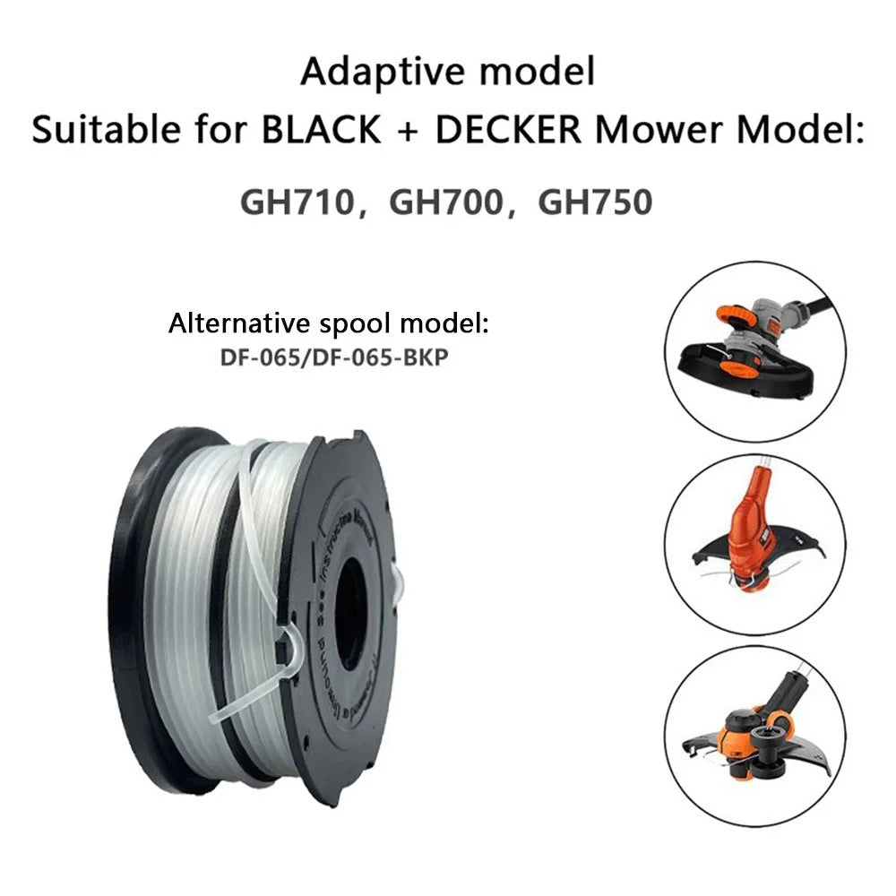 10Pcs Lawn Mower Part for Black & Decker GH700 / GH710 / GH750 Line Spool, DF-065-BKP - 3