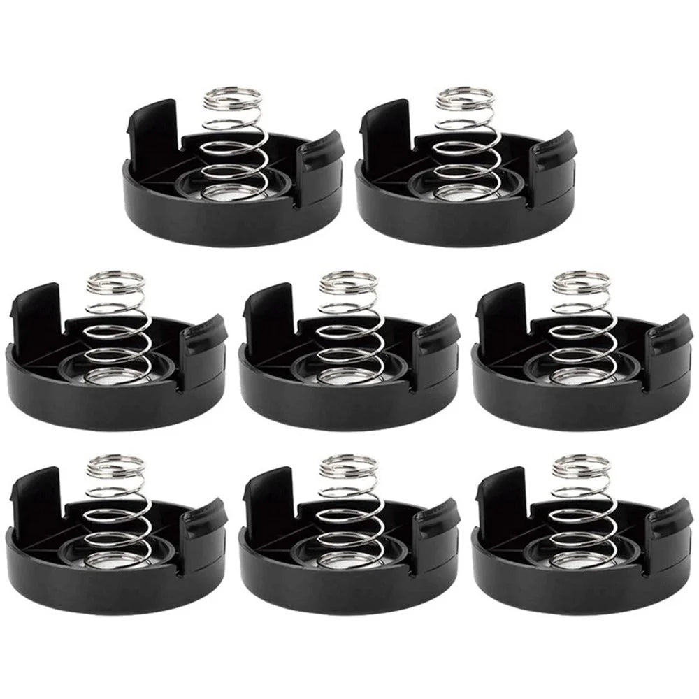 For Black & Decker ST1000 / ST3000 / ST4000 / ST4500 Lawn Mower 8 Spool Cap with Spring, 682378-02 - 1