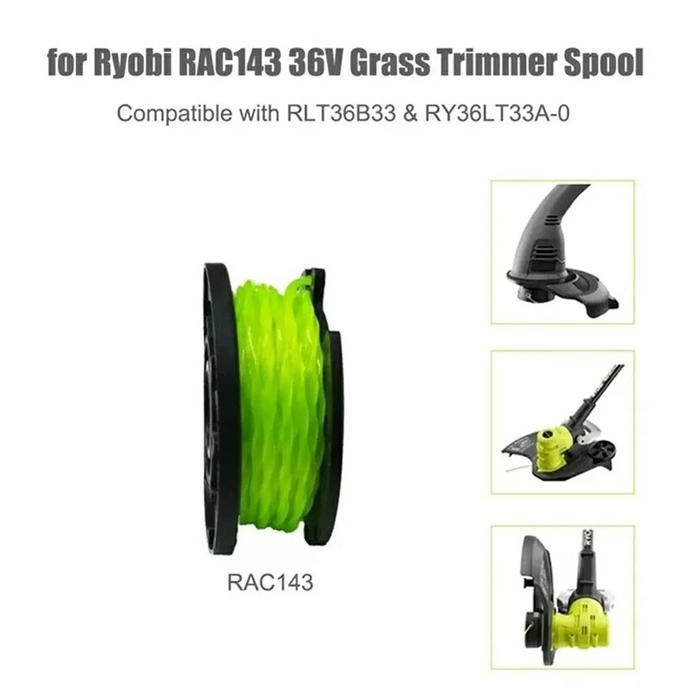 4Pcs for Ryobi RLT36B33 / RY36LT33A-0 36V Grass Trimmer Line Spools Lawn Mower Nylon Rope Spool, RAC143 - 2