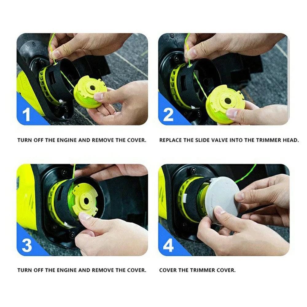 AC14HCA 1Pc Replacement Spool Cap for Ryobi One+ Series 18V, 24V, 40V, RY40204, RY40220, ZRP2080 - 4