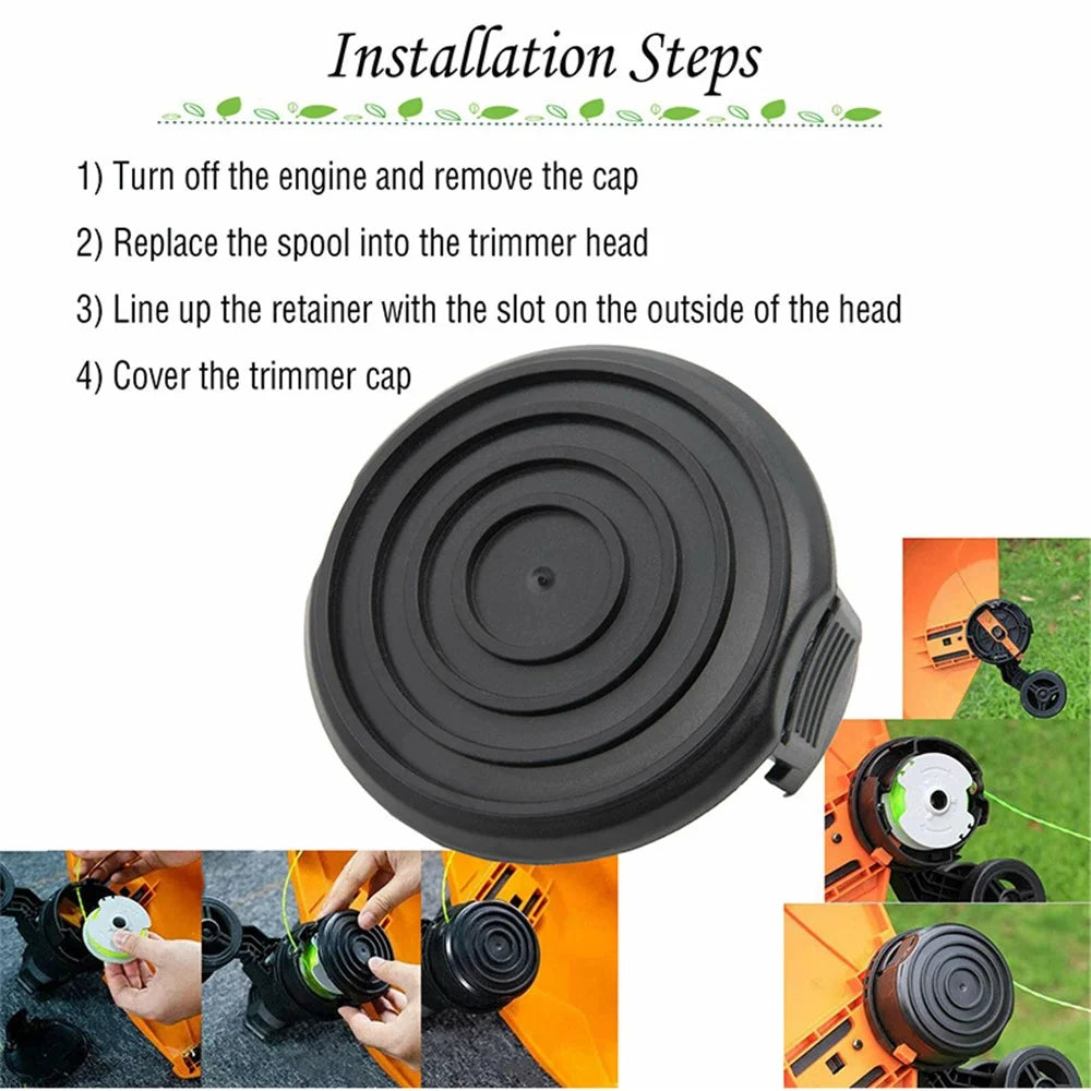 1Pc WA0037 Spool Cap for Worx WG184, WG190, WG191, WG168 Replacement Parts - 3