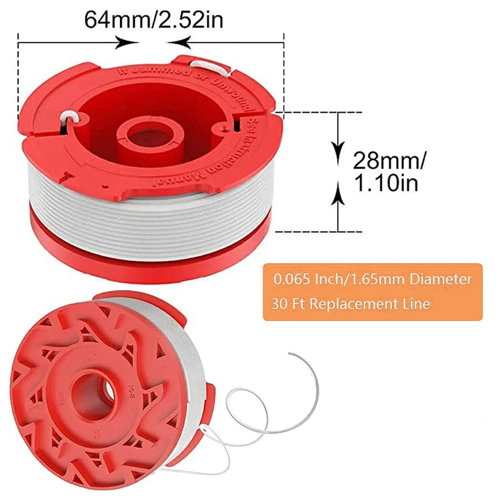 2PCS For Craftsman Lawn Trimmer Wire Reels CMZST065 Replacement Spools - 6
