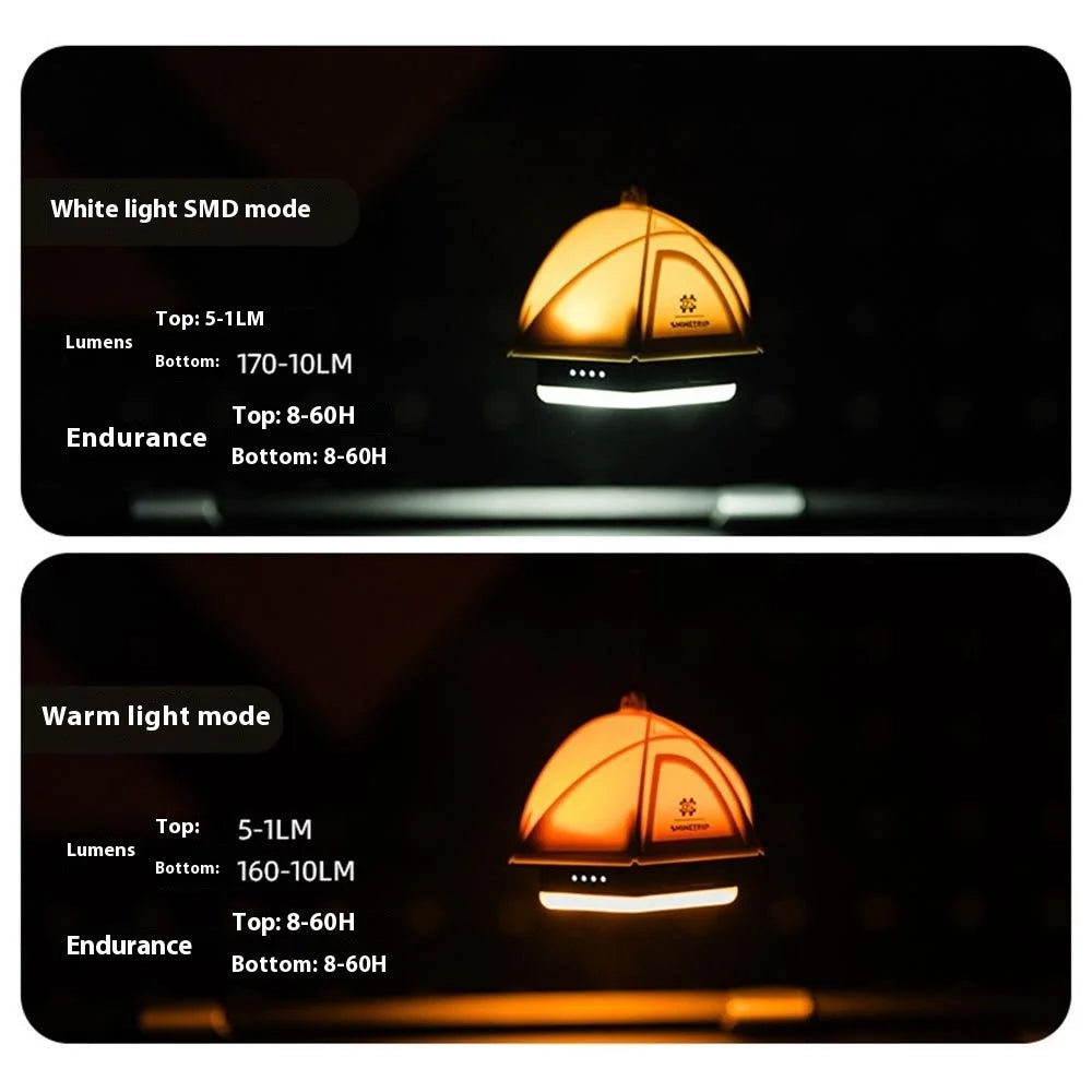 SHINETRIP ST-05 IPX4 Waterproof Outdoor Hanging Tent Camping Light with 4 Light Modes 2000mAh Large Capacity Battery - Green - 7
