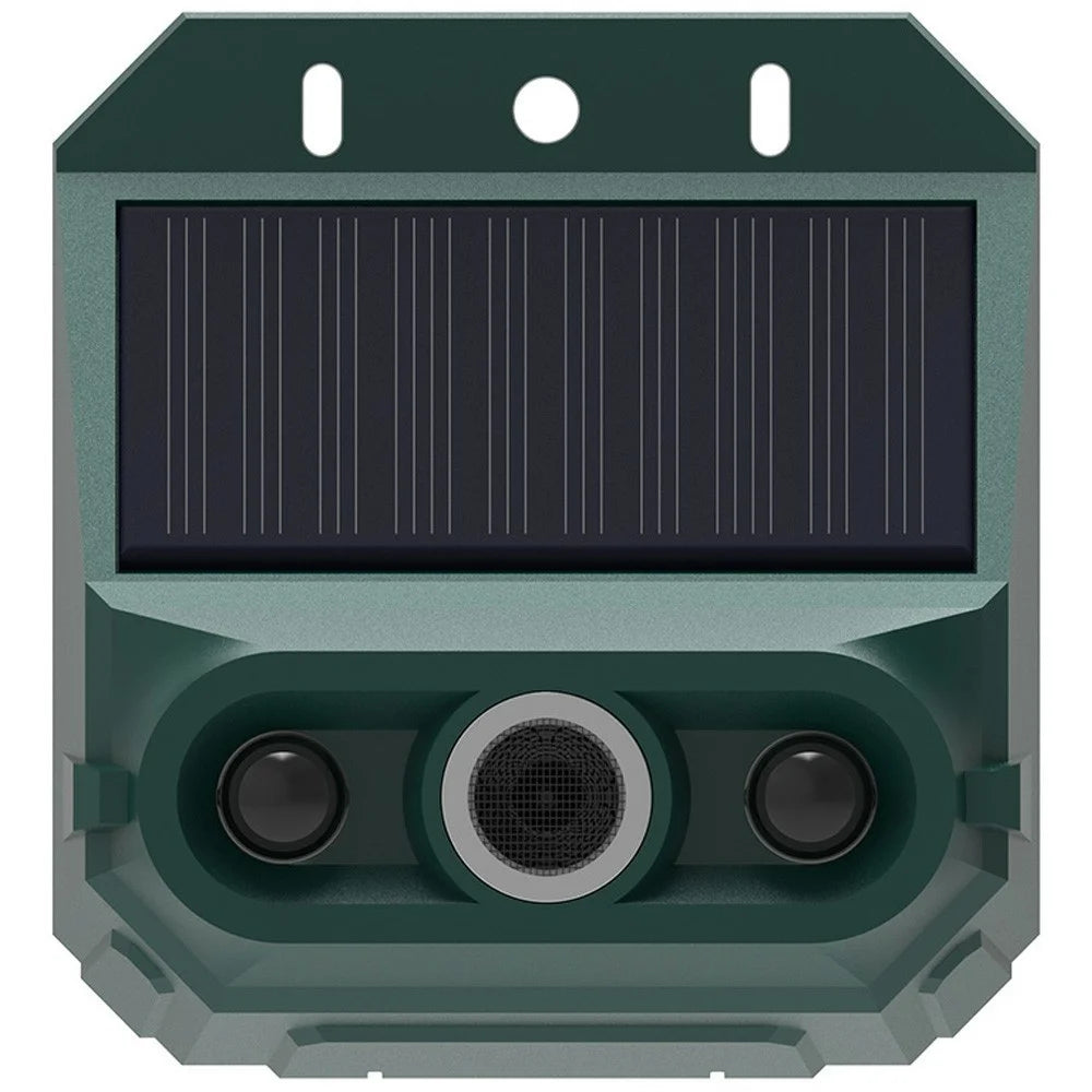 N911Z 2Pcs Solar Powered Ultrasonic Bird Repellent LED Flashing Pigeon Deterrent Motion Sensor Alarm - 2