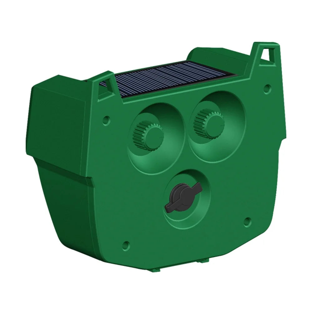 RC-545 Solar Ultrasonic Animal Repeller 110 Degree PIR 120dB Alarm IPX4 Waterproof for Outdoor - Green - 2
