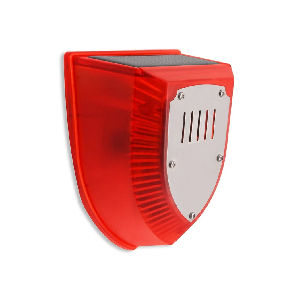 N911M Timing Type Solar Alarm Light IP65 Waterproof Outdoor Farm Garden Dog Barking Gunshot Sound Security Lamp - 1
