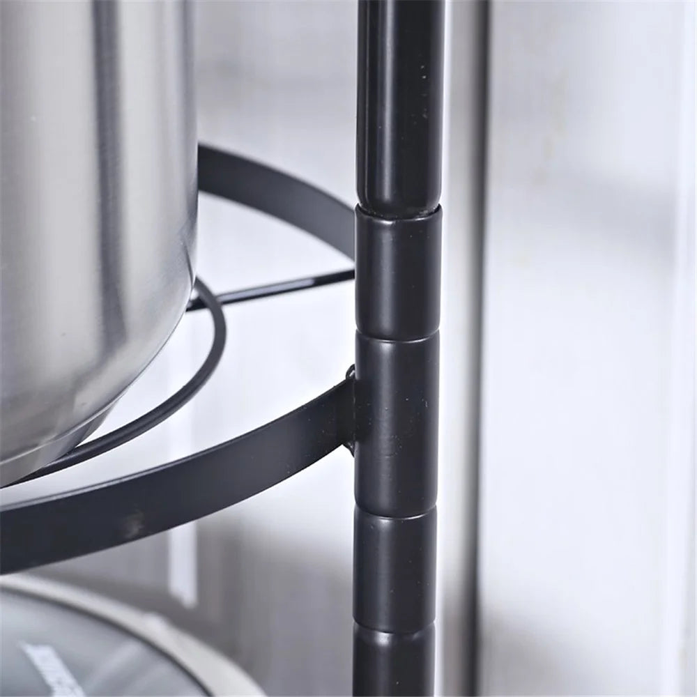 001-ZJ-GJ002 Kitchen Storage Rack 5-Tier Kitchen Pot Rack Metal Shelf Stand - 5