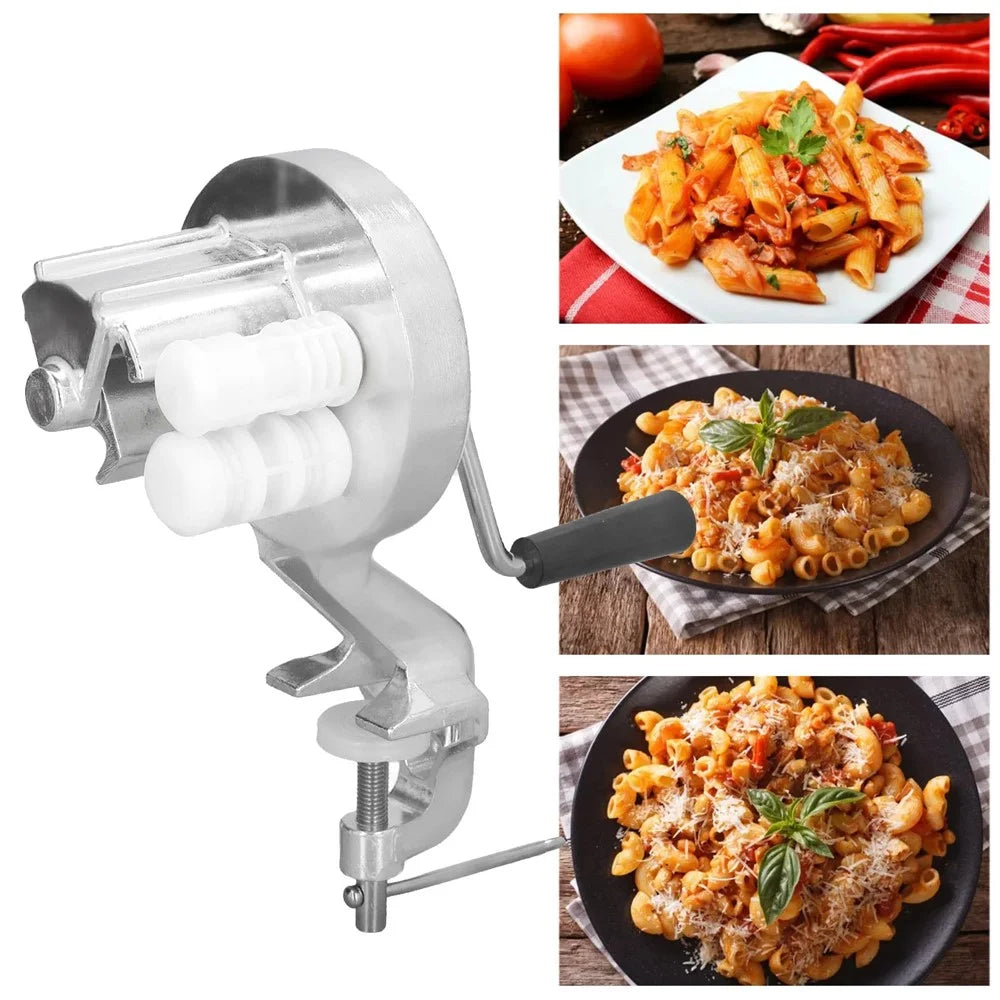 Kitchen Manual Pasta Machine Hand Crank Noodle Macaroni Pasta Making Machine ( BPA Free, No FDA ) - 2