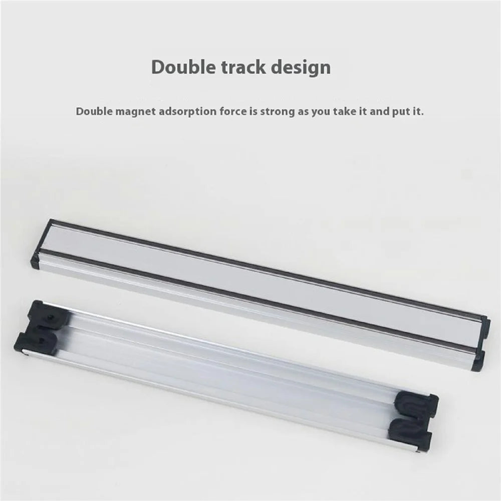 14 Inch Aluminum Alloy Magnetic Knife Holder Wall Mounted Kitchen Knife Storage Rack - 2