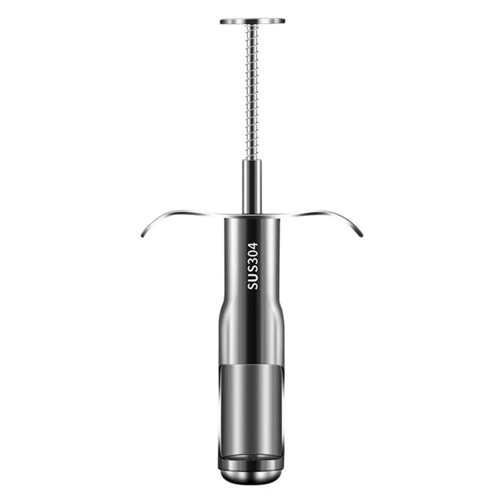 Size S Red Date Pitter 304 Stainless Steel Jujube Corer Fruit Core Remover Tool (FCM Tested, BPA Free) - Size S - 1