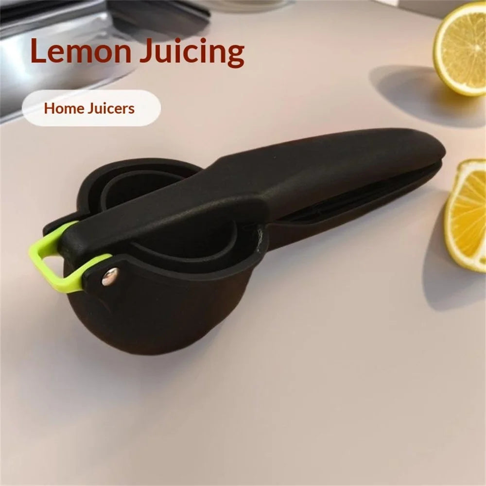 Manual Lemon Juicer Press Kitchen Citrus Squeezer Fruit Juice Extractor for Lemon Lime Orange - Black - 3