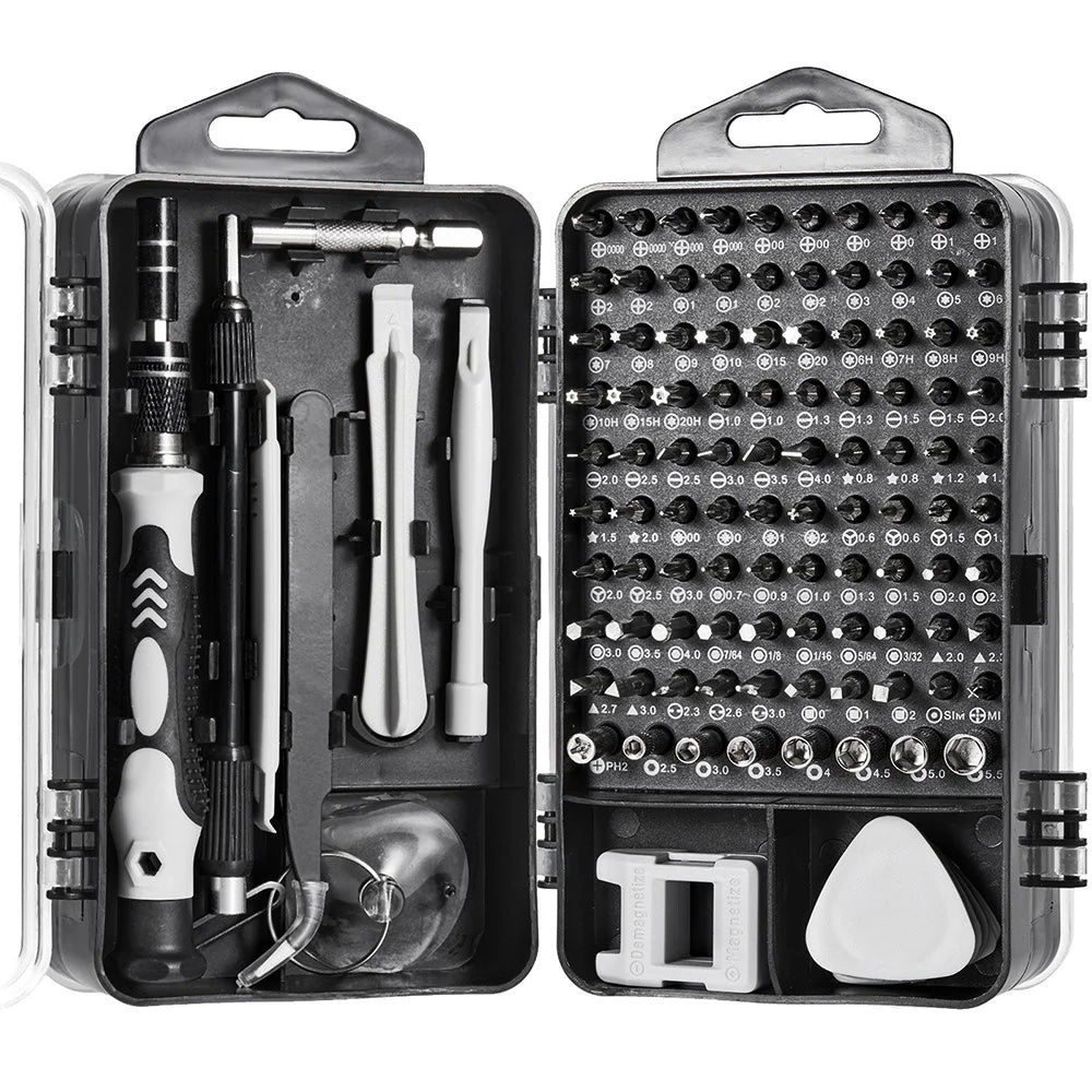 115Pcs/Set Multi-function Screwdrivers for Clock Mobile Phone PC Disassembly Repair Precision Tools - 1