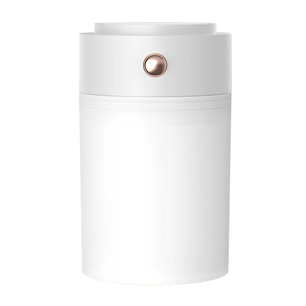 829 250ml Portable Electric Air Humidifier Aroma Oil Diffuser Low Noise USB Cool Mist Sprayer with Colorful Night Light, Style B - White - 2