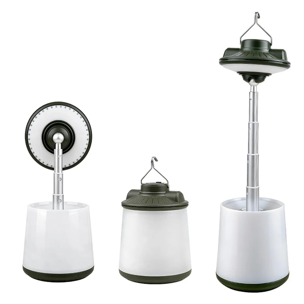 SQ-G26 360 Degree Rotatable Retractable Camping Lamp 2000mAh IPX4 Waterproof RGB Tent Light - 1