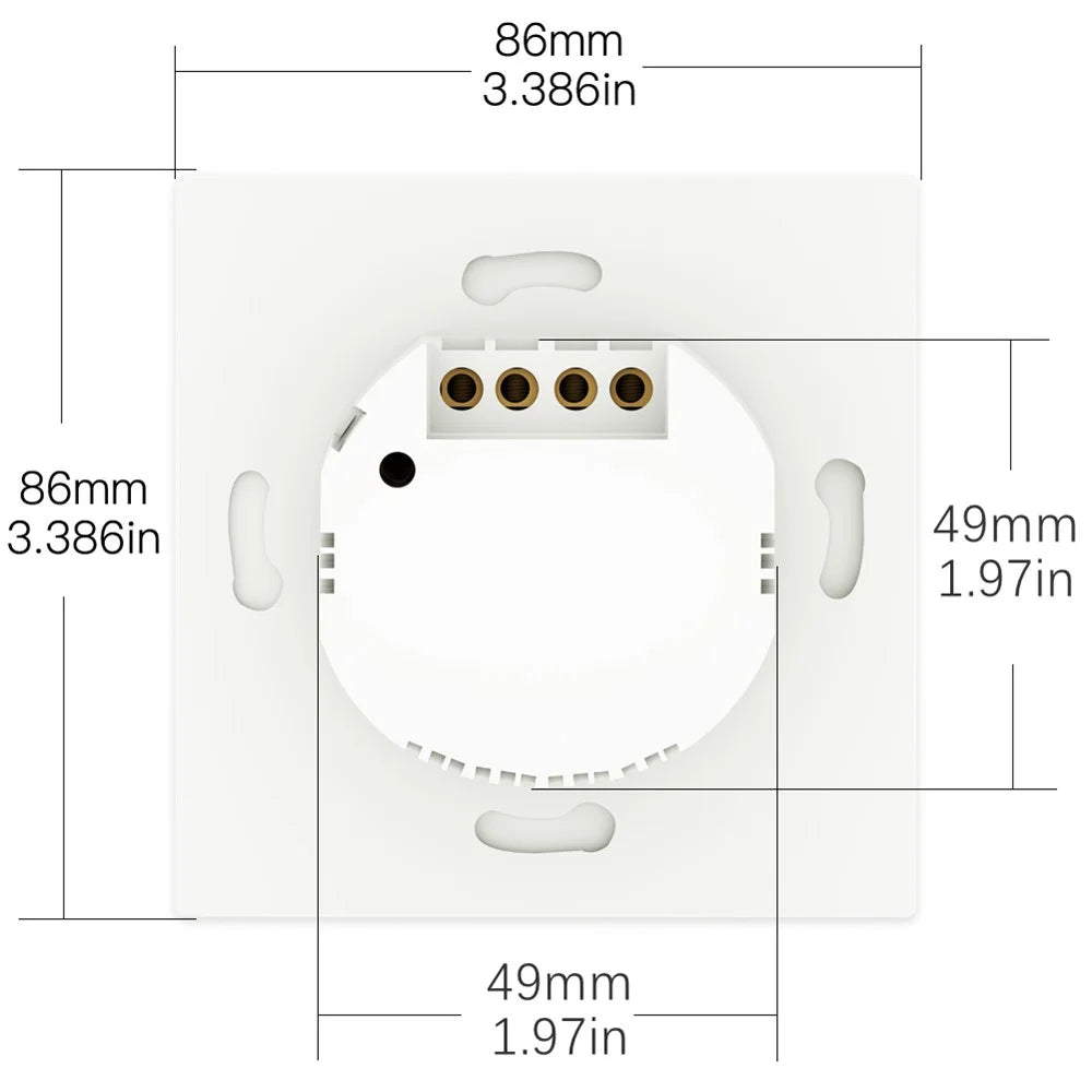 1-Gang Smart WiFi Switch Zero Fire Version Neutral Wire Fire Wire Required Voice Control Wall Switch Controller, EU Plug - 7