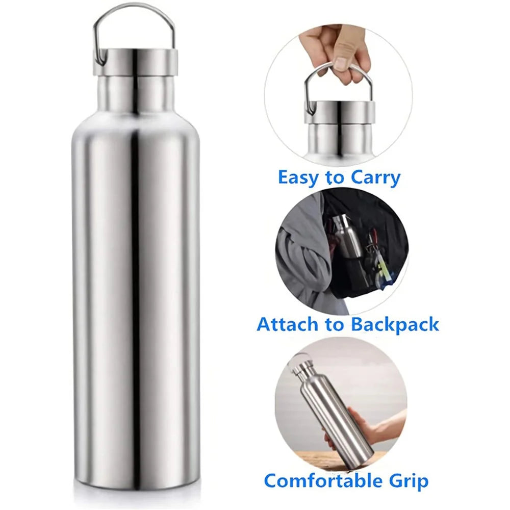 JUNSUNMAY 750ML Drinking Kettle Thermal Insulated 304 Stainless Steel Water Bottle (BPA-Free, No FDA Certified) - 3
