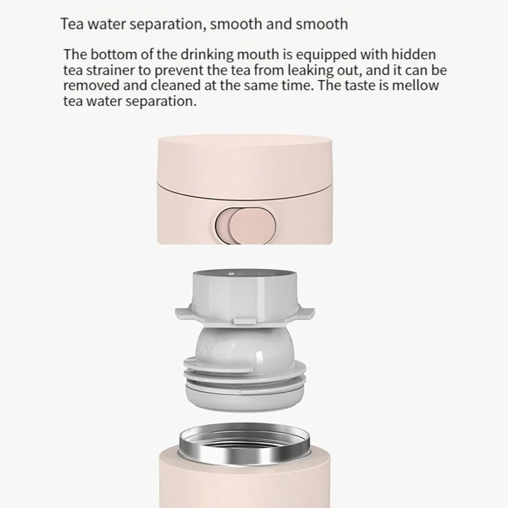 XIAOMI MIJIA MJTGB01PL 480ML Pop-Up Lid Vacuum Insulated Bottle (Chinese Version) (No FDA, BPA-Free) - Black Blue - 6