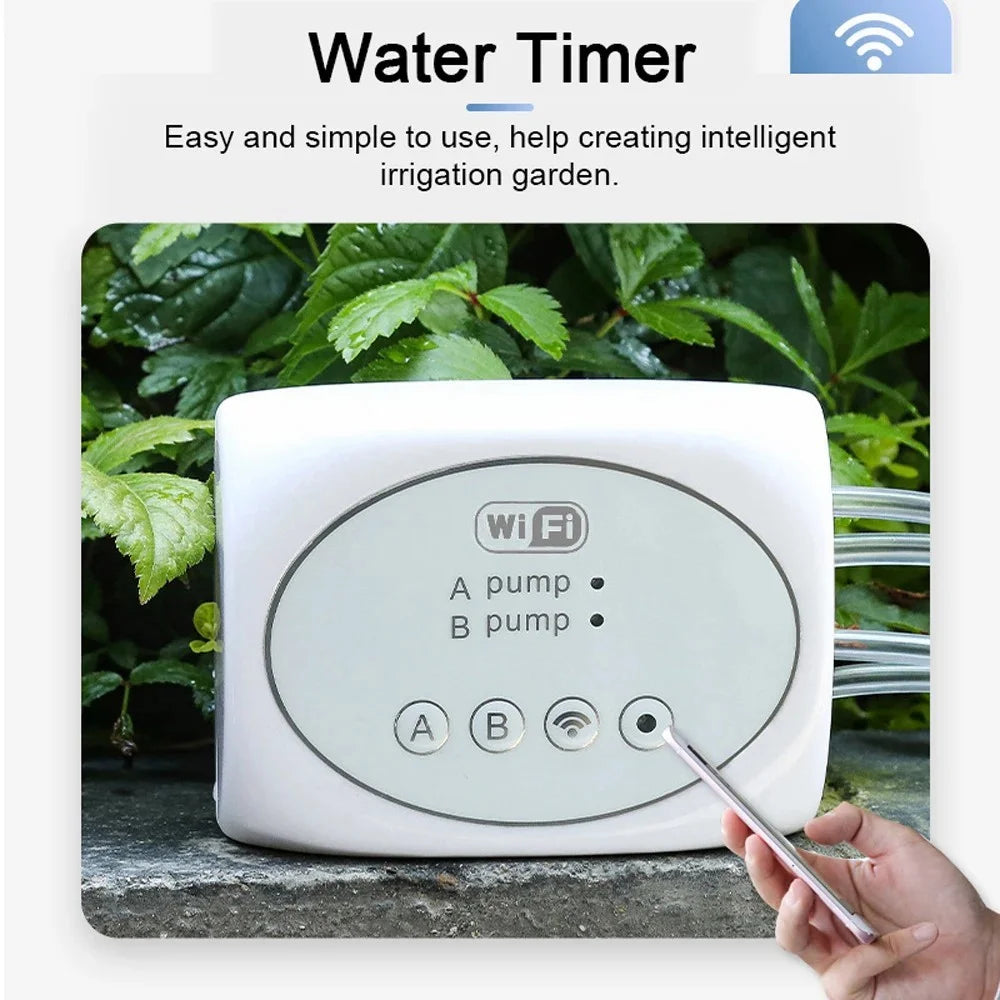 APP Remote Control Potted Plant Smart Watering Device Timer with 15m Water Pipe+20 Emitters - 4