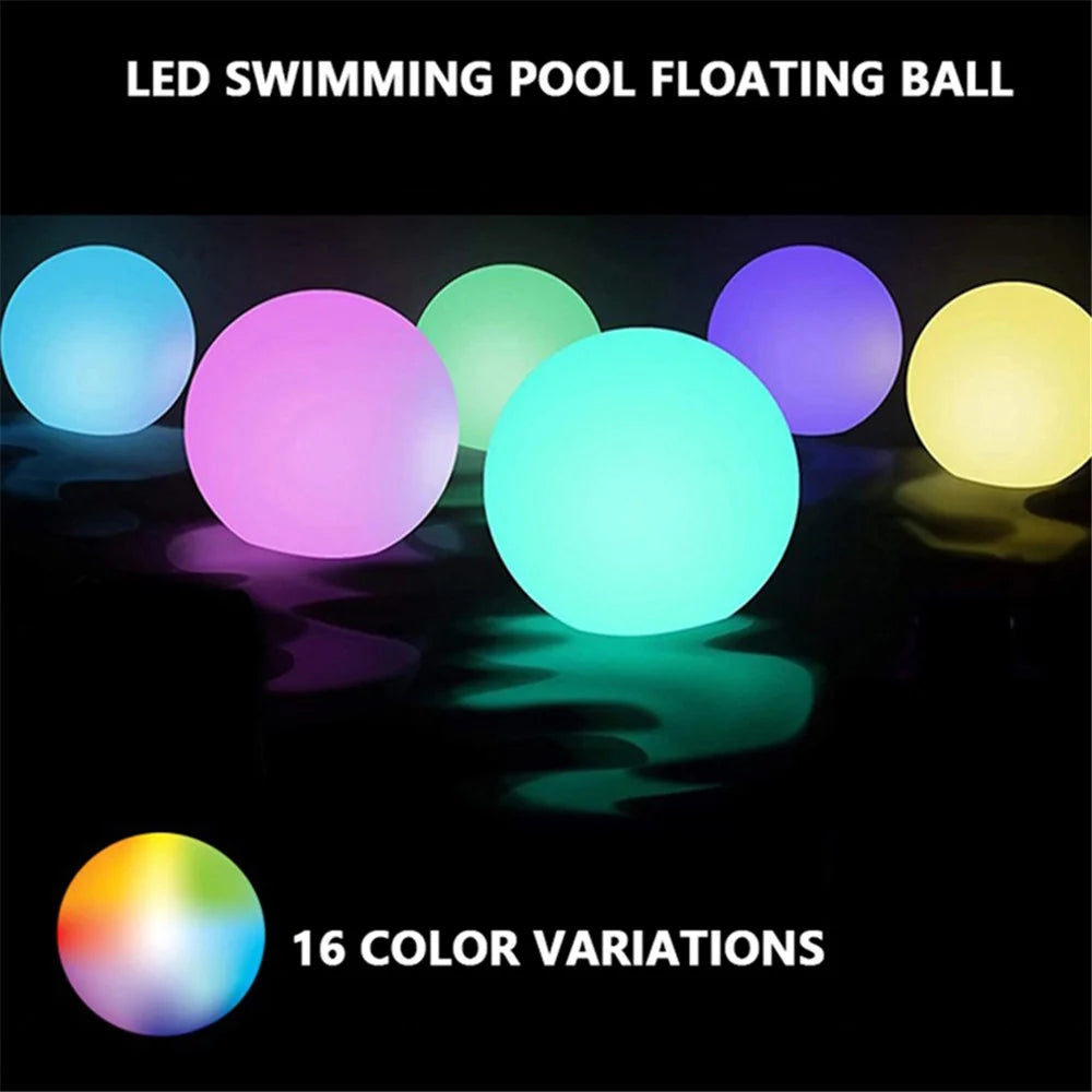 Pool Floating Ball Light Dimming RGBW 16 Colors LED Light for Garden, Yard Decor - 2