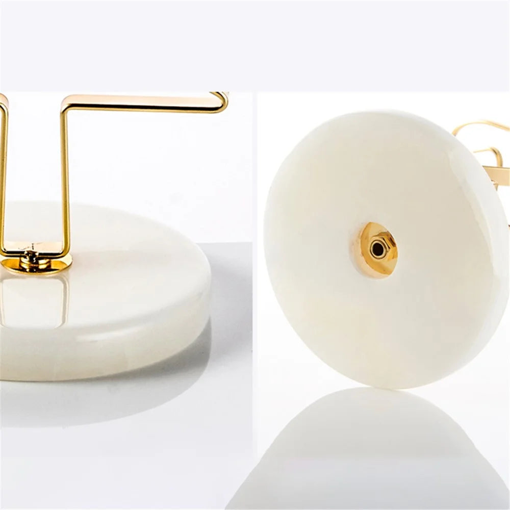 002C041 Christmas Tree Wine Glass Holder 6-Glass Countertop Standing Rack for Bar Kitchen Table Display - Gold - 5
