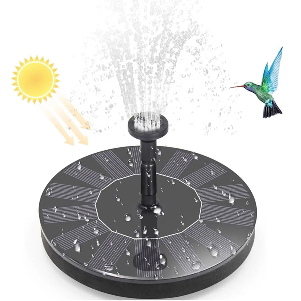MEIERDE SF001 Solar Powered Circular Fountain Outdoor Pool Floating Fountain Courtyard Brushless Submersible Pump for Garden Decoration - 2