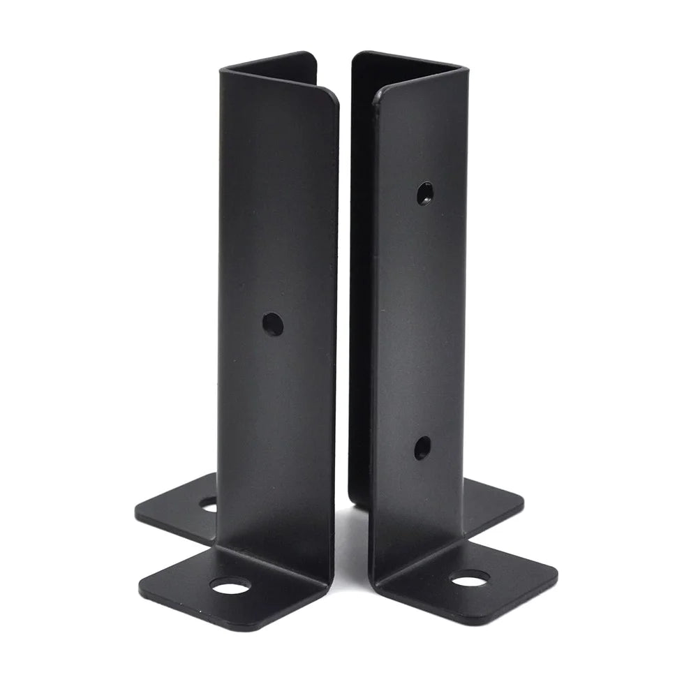 2Pcs Gazebo Bracket Kit Post Base Connector for Pergola Fence Patio Adjustable Metal Support - 1