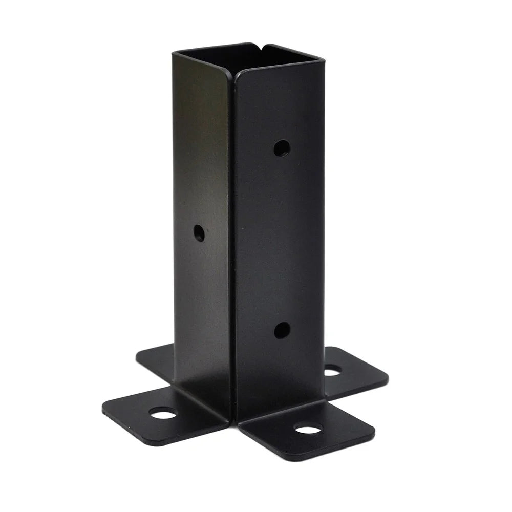 2Pcs Gazebo Bracket Kit Post Base Connector for Pergola Fence Patio Adjustable Metal Support - 7